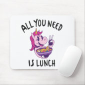 Alles wat je nodig hebt is lunch muismat (Met muis)