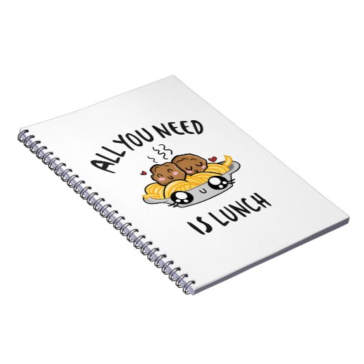 Alles wat je nodig hebt is lunch notitieboek (Rechterzijde)