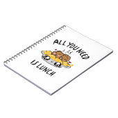 Alles wat je nodig hebt is lunch notitieboek (Linkerzijde)