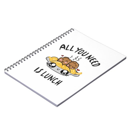 Alles wat je nodig hebt is lunch notitieboek (Linkerzijde)