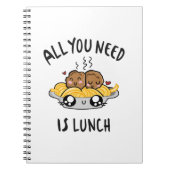 Alles wat je nodig hebt is lunch notitieboek (Voorkant)