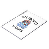 Alles wat je nodig hebt is lunch notitieboek (Linkerzijde)