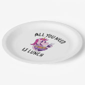 Alles wat je nodig hebt is lunch papieren bordje (Gekanteld)