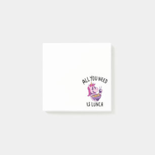 Alles wat je nodig hebt is lunch post-it® notes