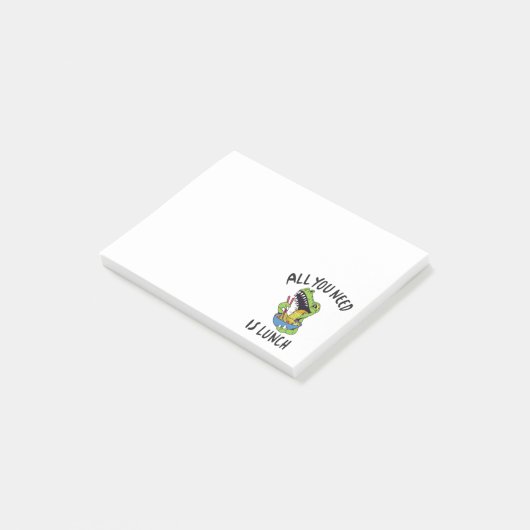 Alles wat je nodig hebt is lunch post-it® notes (Schuin)