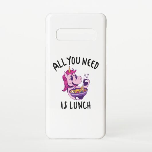 Alles wat je nodig hebt is lunch samsung galaxy hoesje (Achterkant)