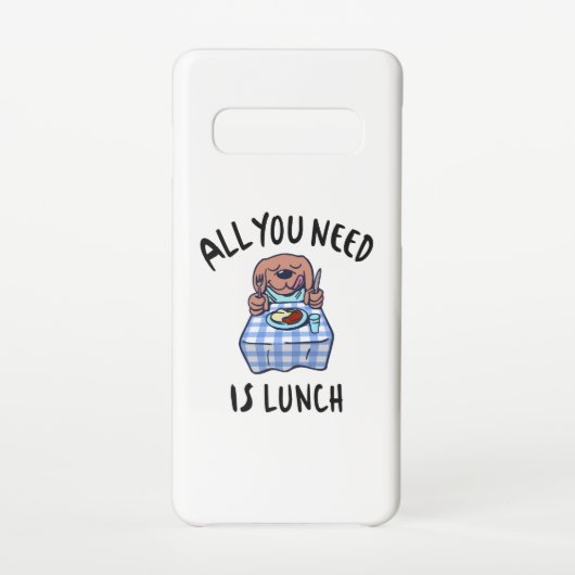 Alles wat je nodig hebt is lunch samsung galaxy hoesje (Achterkant)