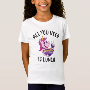 Alles wat je nodig hebt is lunch t-shirt