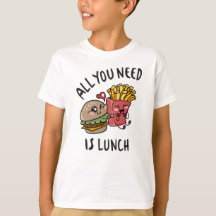 Alles wat je nodig hebt is lunch t-shirt