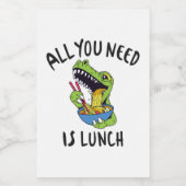 Alles wat je nodig hebt is lunch voedselcontainer etiket (Enkel label)