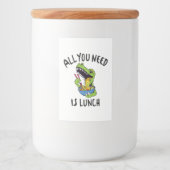 Alles wat je nodig hebt is lunch voedselcontainer etiket (Voorkant)