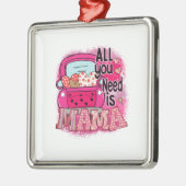 Alles wat je nodig hebt is mama metalen ornament (Links)