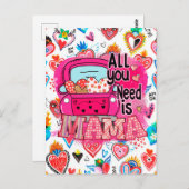 Alles wat je nodig hebt is mama Moederdag Greeting Briefkaart (Voorkant / Achterkant)