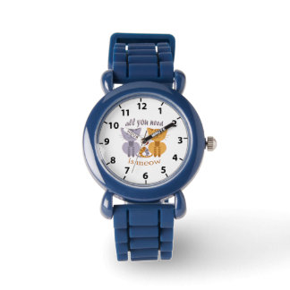 Alles wat je nodig hebt is meow Valentijn katten Horloge