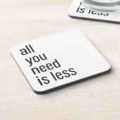 Alles wat je nodig hebt, is minder bier onderzetter (Linkerzijde)