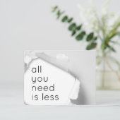 Alles wat je nodig hebt is minder briefkaart (Staand voorkant)