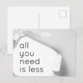 Alles wat je nodig hebt is minder briefkaart (Voorkant / Achterkant)