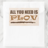 Alles wat je nodig hebt is Plov. Oezbeeks, Azerbei Rechthoekige Sticker (Tas)