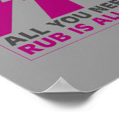 ALLES WAT JE NODIG HEBT IS RUB POSTER (Hoek)