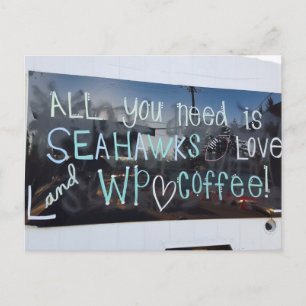 Alles wat je nodig hebt is Seahawks en Liefde Briefkaart