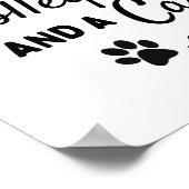 Alles wat je nodig hebt is volleybal en een kat. poster (Hoek)