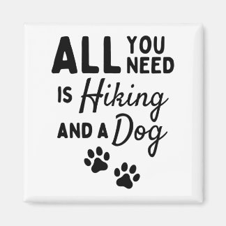 Alles wat je nodig hebt is wandelen en een hond magneet