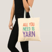 Alles wat je nodig hebt is Yarn Tote Bag (Voorkant (product))