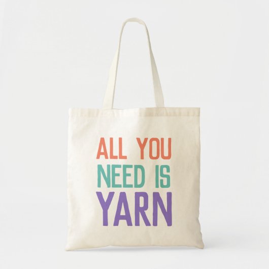 Alles wat je nodig hebt is Yarn Tote Bag (Voorkant)