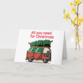 ALLES WAT JE NODIG HEBT VOOR KERST IS EEN CAMPER KAART (Gele Bloem)