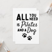 Alles wat je nodig hebt zijn piloten en een hond kaart (Voorkant / Achterkant in situ)