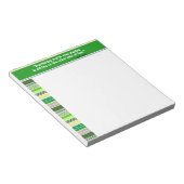 Alles wat je ooit wilde, moedig groen aan notitieblok (Schuin)