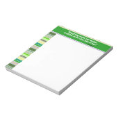 Alles wat je ooit wilde, moedig groen aan notitieblok (Linkerzijde)