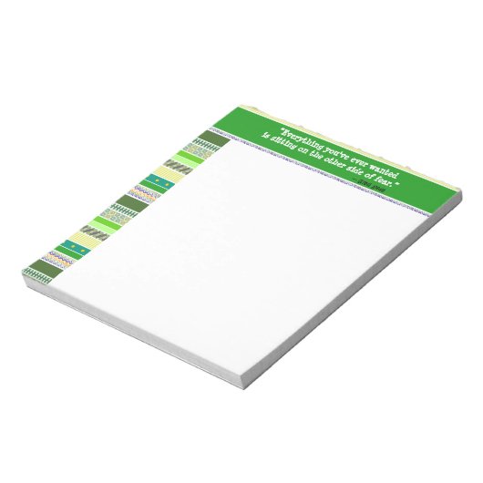 Alles wat je ooit wilde, moedig groen aan notitieblok (Linkerzijde)