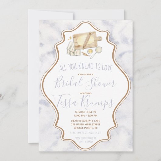 Alles wat je weet is Love Baking Pastry Vrijgezell Kaart (Voorkant)