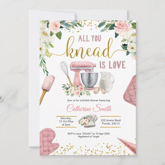 Alles wat je weet is Love Bridal Shower Uitnodigin Kaart (Voorkant)