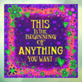 Alles wat je wilt “Inspirivity” venstercling Raamsticker (Vel 3)