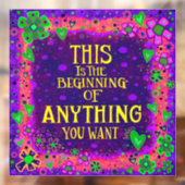 Alles wat je wilt “Inspirivity” venstercling Raamsticker (Vel 2)