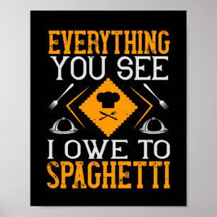 Alles wat je ziet dat ik van plan ben met Spaghett Poster