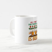 Alles wat kerst wil is bier proostende mokken orna (Voorkant links)