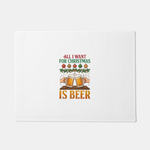 Alles wat kerst wil is bier proostende mokken orna deurmat