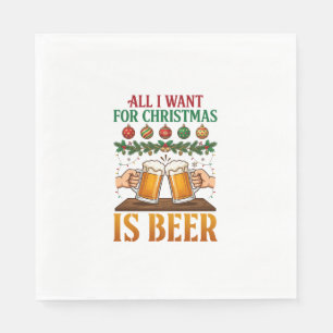 Alles wat kerst wil is bier toasten mokken ornamen servet