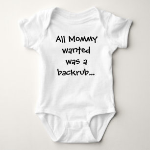 Alles wat mama wilde was een ruggengraat romper
