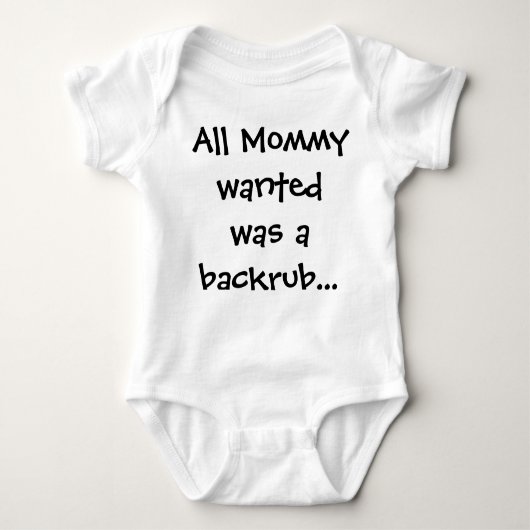 Alles wat mama wilde was een ruggengraat romper (Voorkant)
