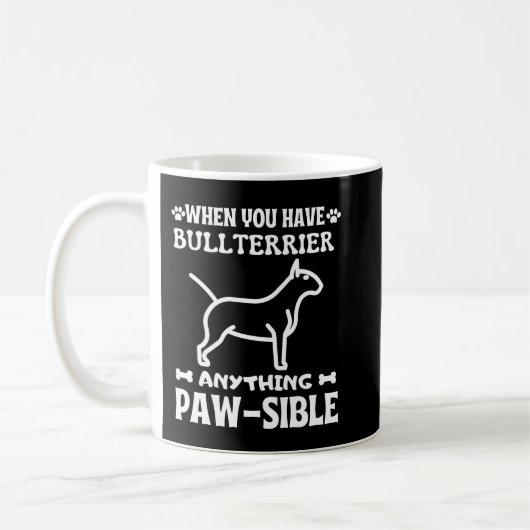 Alles wat mogelijk is BULLTERRIER Koffiemok (Links)