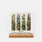 Alles wat mooi is in zijn tijd is botanisch acryl bord (Voorkant)