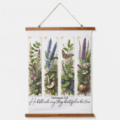 Alles wat mooi is in zijn tijd is botanisch hangend wandkleed (Voorkant)