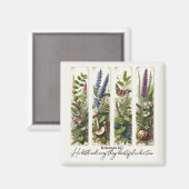 Alles wat mooi is in zijn tijd is botanisch magneet (Voorkant / Achterkant)