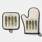 Alles wat mooi is in zijn tijd is botanisch ovenwant & pannenlap set (Voorkant)