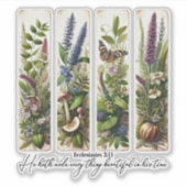 Alles wat mooi is in zijn tijd is botanisch sticker (Voorkant)