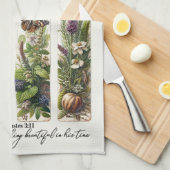 Alles wat mooi is in zijn tijd is botanisch theedoek (Quarter Fold)